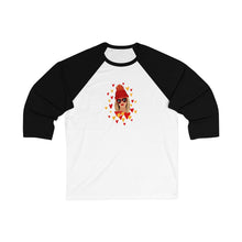Load image into Gallery viewer, KC chiefs Swiftie Unisex Baseball Tee, Fun Heart Design Tee, Casual Sportswear, Perfect Gift for Fans, Game Day Apparel, Taylor's Fiancé Tee