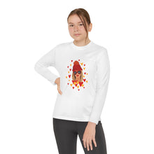 Load image into Gallery viewer, Swiftie Youth Long Sleeve Tee with Heart Design, Cute Gift for Fans, Youth Clothing, Valentine’s Day Outfit, Fun Statement Tee
