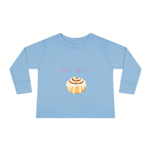 Load image into Gallery viewer, Toddler Cinnamon Roll Long Sleeve Tee, Cute Toddler Gift, Comfy Kid's Apparel, Birthday Shirt, Playdate Outfit, Sweet Treat Top