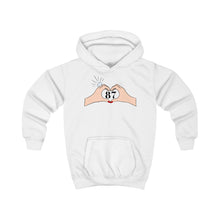 Load image into Gallery viewer, Heart Hands Kids Hoodie, Cute Hoodie for Kids, 87 Hoodie, Gift for Young Ones, Cozy Kids Wear, Kids Fashion