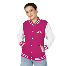 Load image into Gallery viewer, Swiftie Unisex Heavyweight Letterman Jacket, Retro Varsity Fashion, Perfect for Teens, Music Lovers, Gifts for Birthdays, Festivals