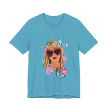 Load image into Gallery viewer, Cute Butterfly Girl Graphic Tee, Summer Shirt, Festival Wear, Gift for Her, Butterfly Lover T-Shirt