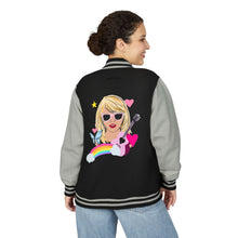 Load image into Gallery viewer, Swiftie Unisex Heavyweight Letterman Jacket, Retro Varsity Fashion, Perfect for Teens, Music Lovers, Gifts for Birthdays, Festivals