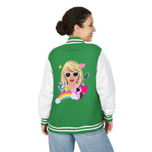 Load image into Gallery viewer, Swiftie Unisex Heavyweight Letterman Jacket, Retro Varsity Fashion, Perfect for Teens, Music Lovers, Gifts for Birthdays, Festivals