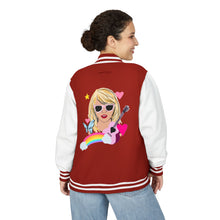 Load image into Gallery viewer, Swiftie Unisex Heavyweight Letterman Jacket, Retro Varsity Fashion, Perfect for Teens, Music Lovers, Gifts for Birthdays, Festivals
