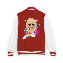 Load image into Gallery viewer, Swiftie Unisex Heavyweight Letterman Jacket, Retro Varsity Fashion, Perfect for Teens, Music Lovers, Gifts for Birthdays, Festivals