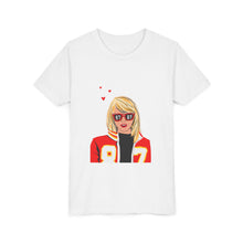 Load image into Gallery viewer, Swiftie Graphic Youth Tee, Trendy Kid’s T-Shirt, Casual Everyday Wear, Gift for Tweens, Birthday Party Clothing, Summer Style