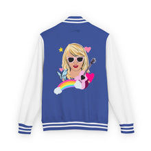 Load image into Gallery viewer, Swiftie Unisex Heavyweight Letterman Jacket, Retro Varsity Fashion, Perfect for Teens, Music Lovers, Gifts for Birthdays, Festivals