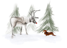 Load image into Gallery viewer, Be a Rudolph (personalized/pet portrait)