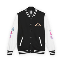 Load image into Gallery viewer, Swiftie Unisex Heavyweight Letterman Jacket - Heart Love Design, Casual Sportswear, Trendy Gift for Him, Her, Valentine&#39;s Day, College Apparel

