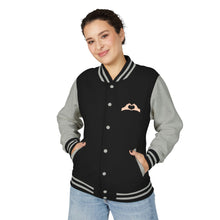 Load image into Gallery viewer, Swiftie Unisex Heavyweight Letterman Jacket, Retro Varsity Fashion, Perfect for Teens, Music Lovers, Gifts for Birthdays, Festivals
