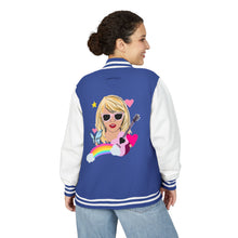 Load image into Gallery viewer, Swiftie Unisex Heavyweight Letterman Jacket, Retro Varsity Fashion, Perfect for Teens, Music Lovers, Gifts for Birthdays, Festivals
