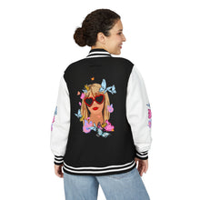 Load image into Gallery viewer, Swiftie Unisex Heavyweight Letterman Jacket - Heart Love Design, Casual Sportswear, Trendy Gift for Him, Her, Valentine&#39;s Day, College Apparel

