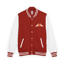Load image into Gallery viewer, KC chiefs Swiftie Unisex Statement Letterman Jacket with Playful Heart Design, Trendy Varsity Jacket, Cozy Retro Jacket, Valentine&#39;s Day Gift, Stylish [...]

