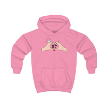 Load image into Gallery viewer, Heart Hands Kids Hoodie, Cute Hoodie for Kids, 87 Hoodie, Gift for Young Ones, Cozy Kids Wear, Kids Fashion
