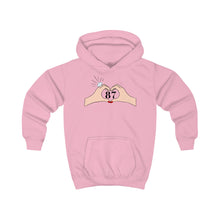 Load image into Gallery viewer, Heart Hands Kids Hoodie, Cute Hoodie for Kids, 87 Hoodie, Gift for Young Ones, Cozy Kids Wear, Kids Fashion
