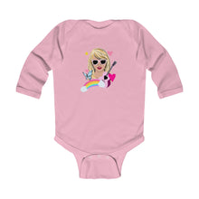 Load image into Gallery viewer, Stylish Infant Long Sleeve Bodysuit - Cool Kid Vibes, Baby Fashion, Unique Gift, Baby Shower, Newborn Essentials
