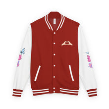 Load image into Gallery viewer, Swiftie Unisex Heavyweight Letterman Jacket - Heart Love Design, Casual Sportswear, Trendy Gift for Him, Her, Valentine&#39;s Day, College Apparel
