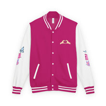 Load image into Gallery viewer, Swiftie Unisex Heavyweight Letterman Jacket - Heart Love Design, Casual Sportswear, Trendy Gift for Him, Her, Valentine&#39;s Day, College Apparel
