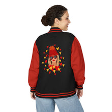 Load image into Gallery viewer, KC chiefs Swiftie Unisex Statement Letterman Jacket with Playful Heart Design, Trendy Varsity Jacket, Cozy Retro Jacket, Valentine&#39;s Day Gift, Stylish [...]

