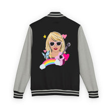 Load image into Gallery viewer, Swiftie Unisex Heavyweight Letterman Jacket, Retro Varsity Fashion, Perfect for Teens, Music Lovers, Gifts for Birthdays, Festivals
