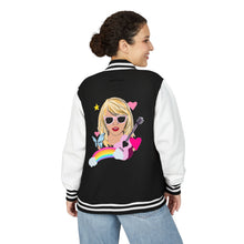 Load image into Gallery viewer, Swiftie Unisex Heavyweight Letterman Jacket, Retro Varsity Fashion, Perfect for Teens, Music Lovers, Gifts for Birthdays, Festivals

