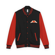 Load image into Gallery viewer, KC chiefs Swiftie Unisex Statement Letterman Jacket with Playful Heart Design, Trendy Varsity Jacket, Cozy Retro Jacket, Valentine&#39;s Day Gift, Stylish [...]
