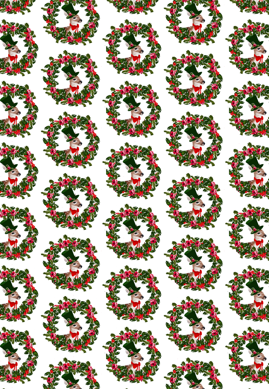 Holly Berry Wreath Gift Wrap