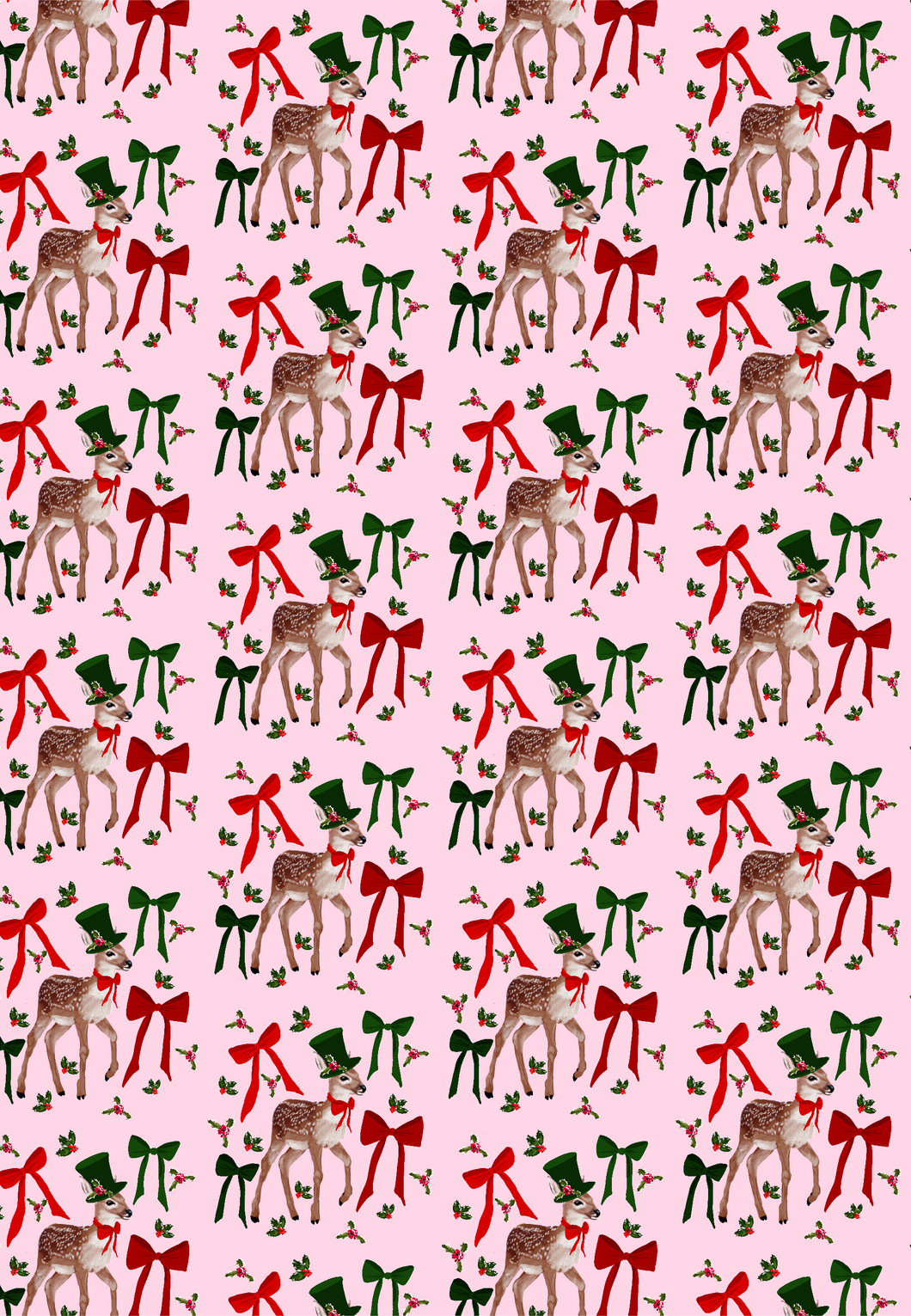 Little Doe Holly Berry Gift Wrap