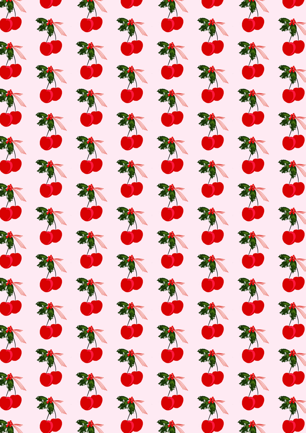 Cherry Bomb Christmas Gift Wrap