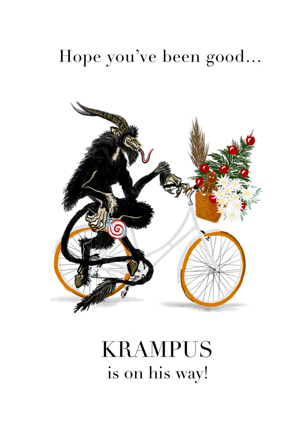 KRAMPUS is Coming!  Set of ten (personalized)