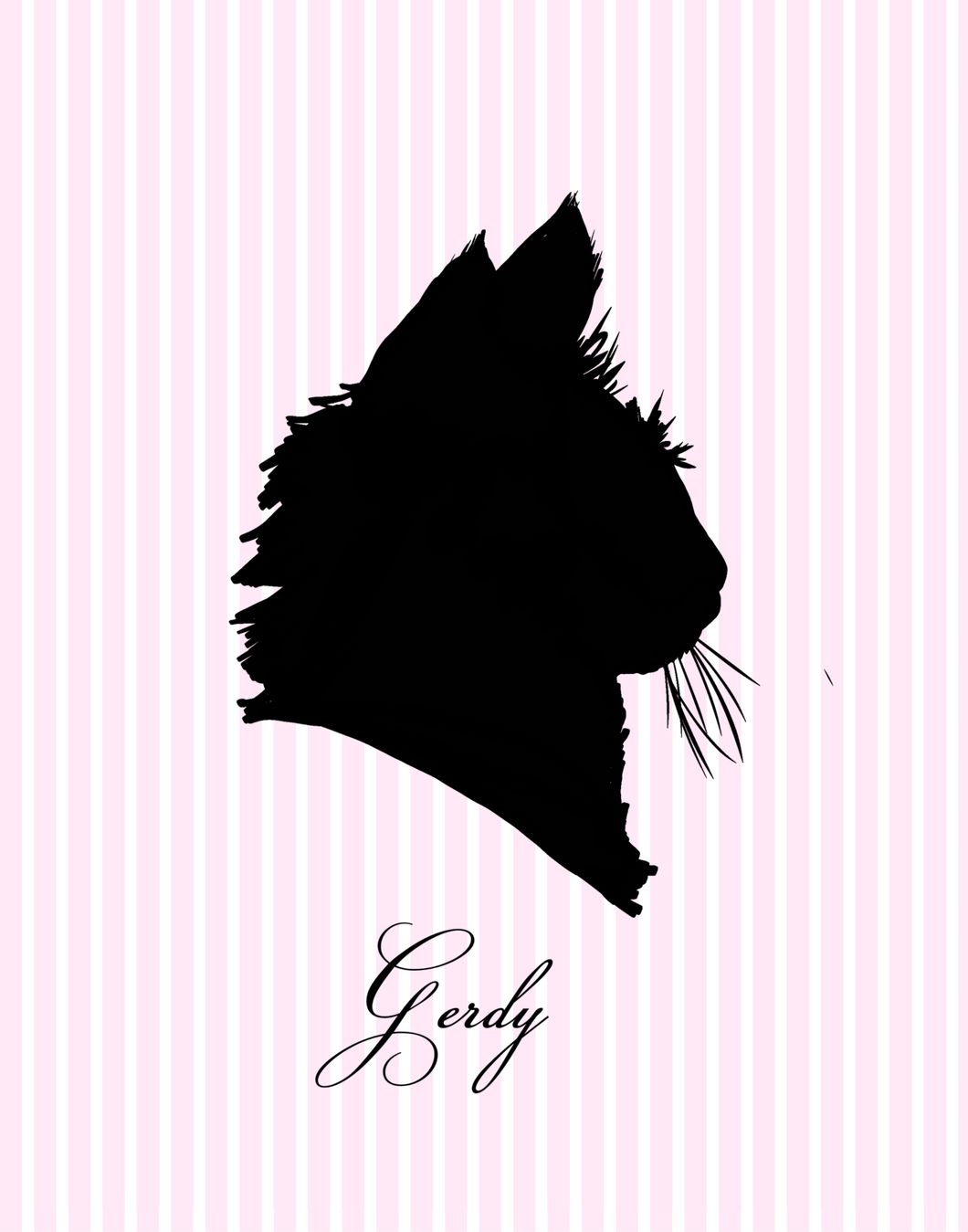 Pet Portrait Silhouette (art print)