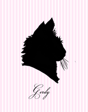 Load image into Gallery viewer, Pet Portrait Silhouette (framed art print)
