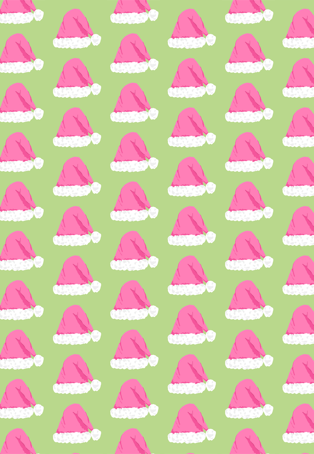 Pink Santa Hat Gift Wrap