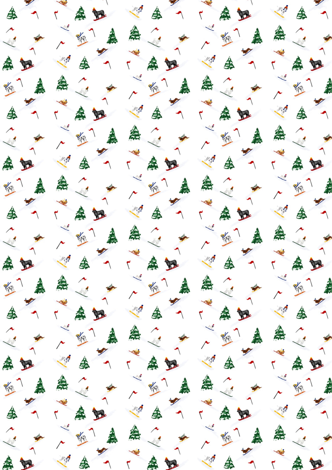 Ski Dog Wrapping Paper