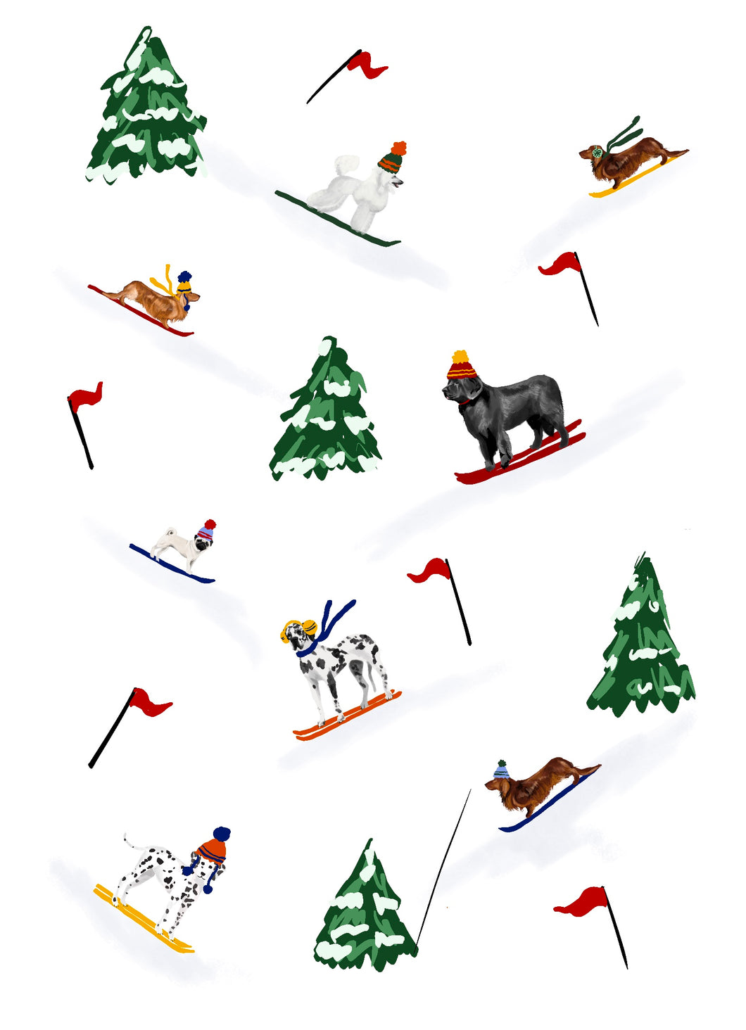 Ski Dog Set