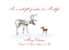 Load image into Gallery viewer, Be a Rudolph (personalized/pet portrait)
