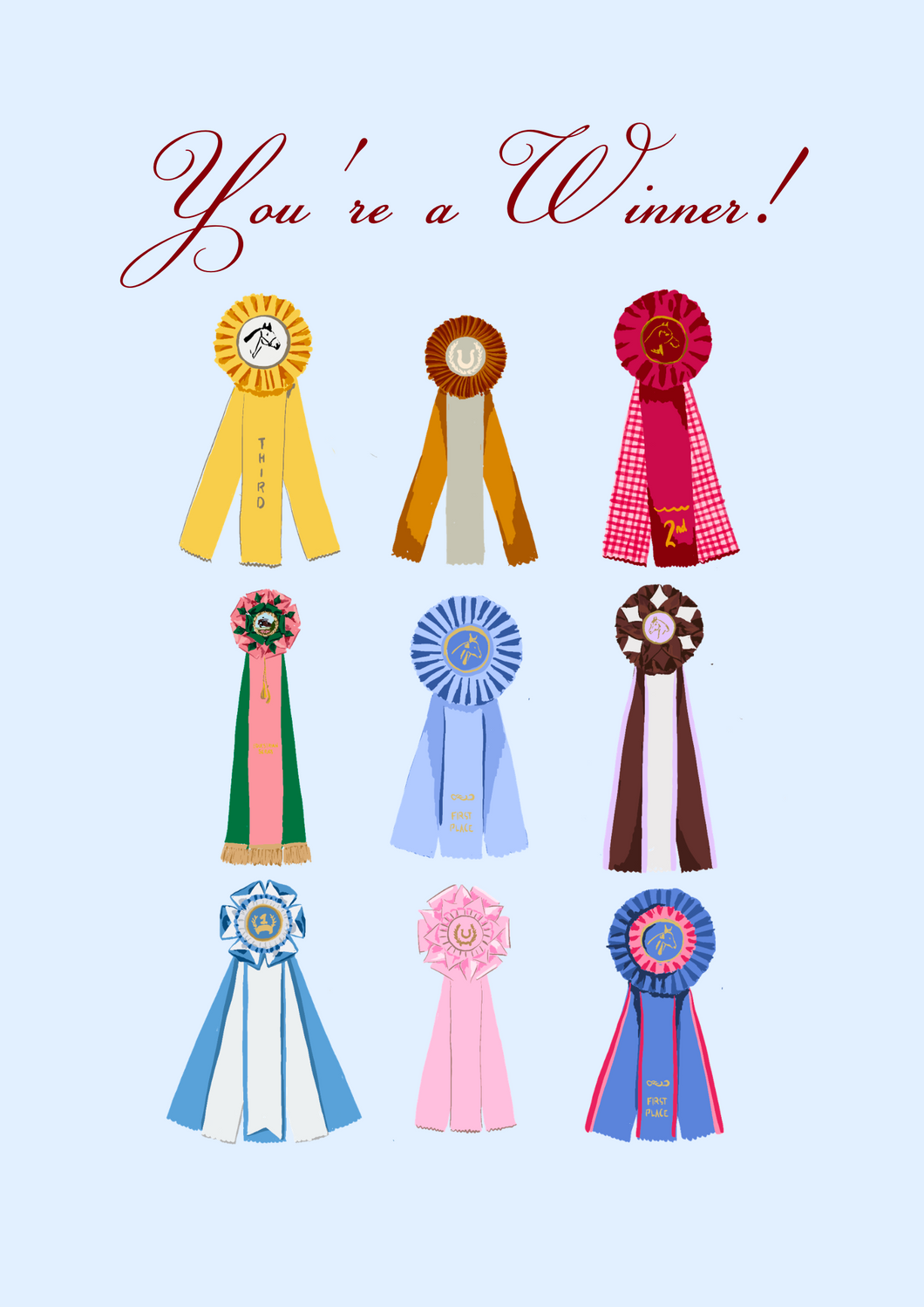 You’re a Winner! Congratulations Card