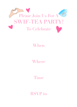 Load image into Gallery viewer, Swif-Tea Party Invitation
