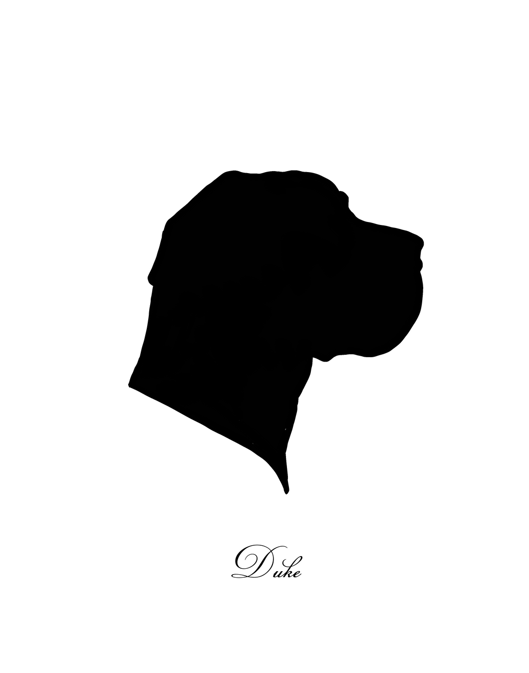 Pet Portrait Silhouette (digital image only)