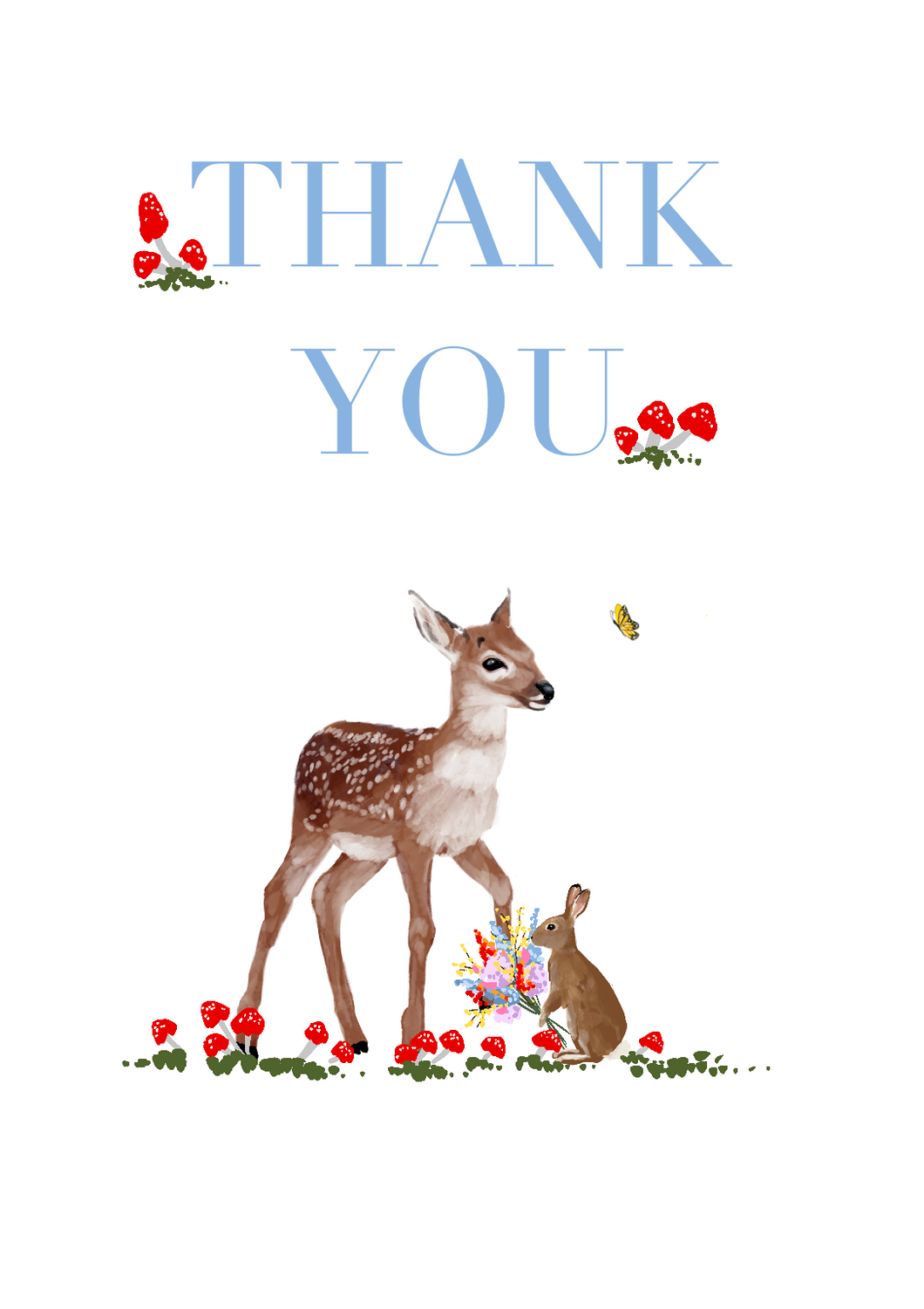 Woodland Thank You Cards