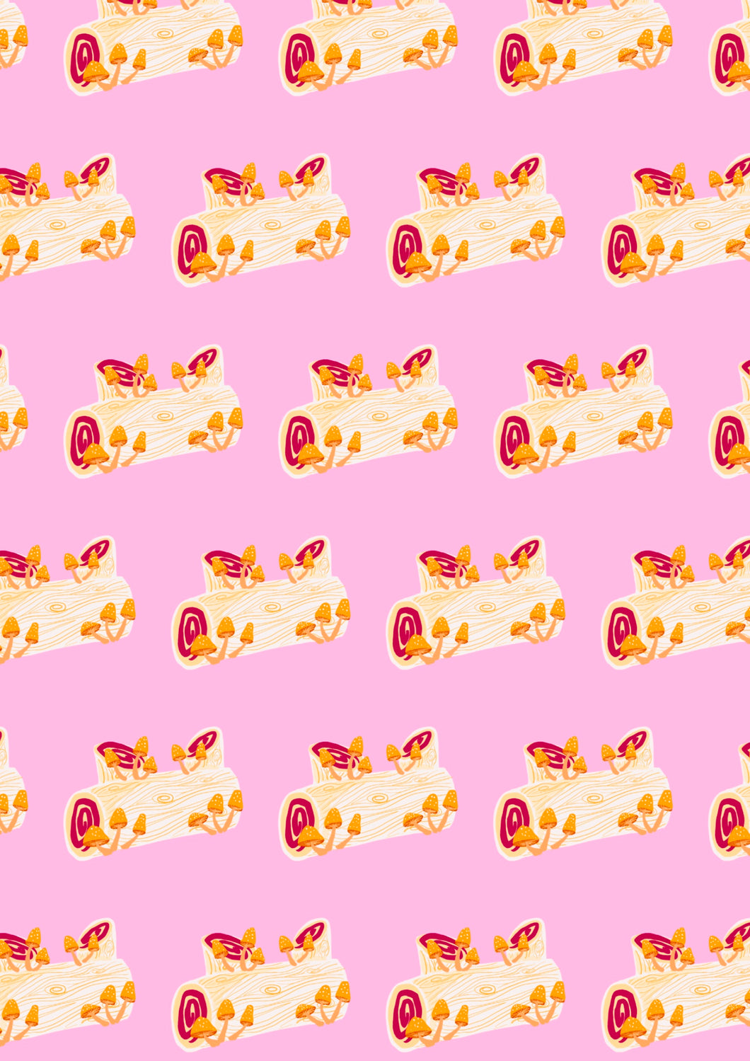 Yule Log Wrapping Paper