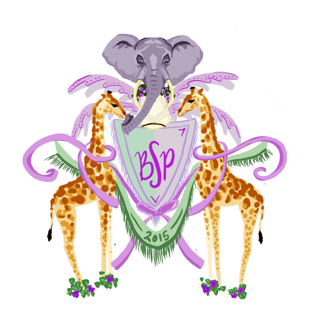 Giraffes and Elephant