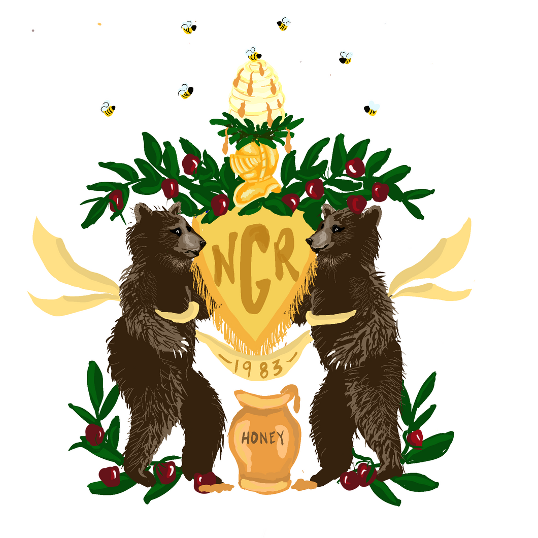 Bears and Bees with Red Apples