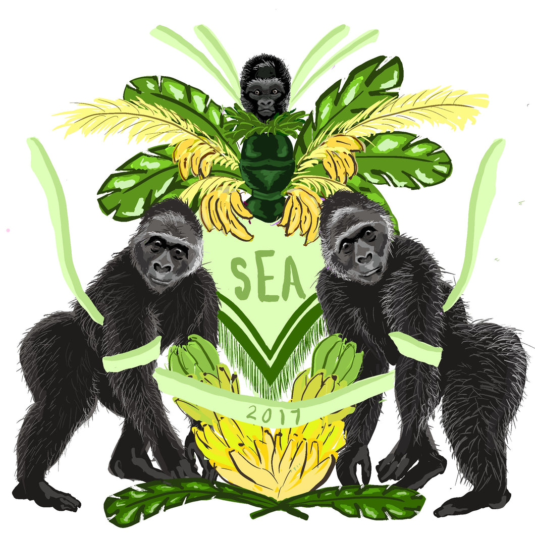 Gorillas and Bananas with Green Shield